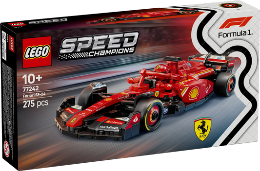 Lego Speed Champions Ferrari SF-24 F1® Race Car Driver Set 77242 Building Kit (275 Pieces)