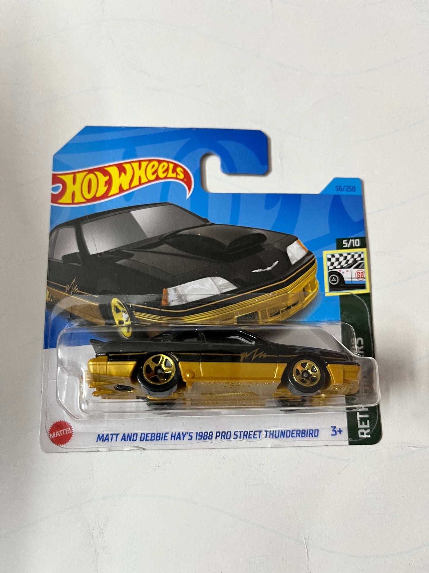 Imported Hot Wheels Mainline Matt And Debbie 1988 Pro Street Thunderbird Die-cast Car 1:64 Scale Collector Model