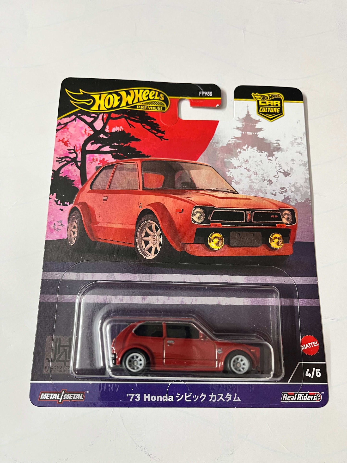 Imported Hot Wheels Car Culture Japan Historic's 4 Set of 5 Die-cast Car 1:64 Scale Collector Model