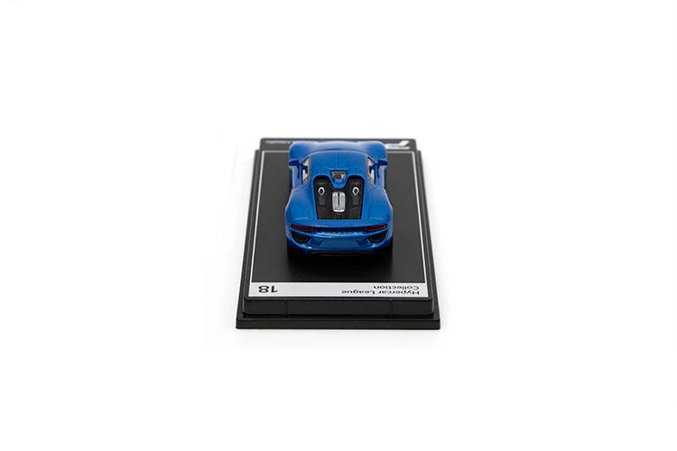 Poster Cars: Porsche 918 Spyder (Sapphire Blue Mettalic) - Hypercar League Collection 18