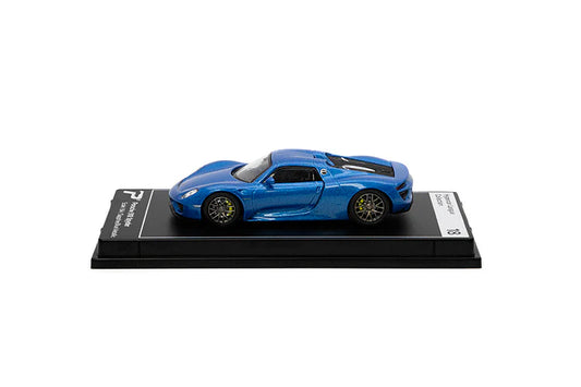Poster Cars: Porsche 918 Spyder (Sapphire Blue Mettalic) - Hypercar League Collection 18