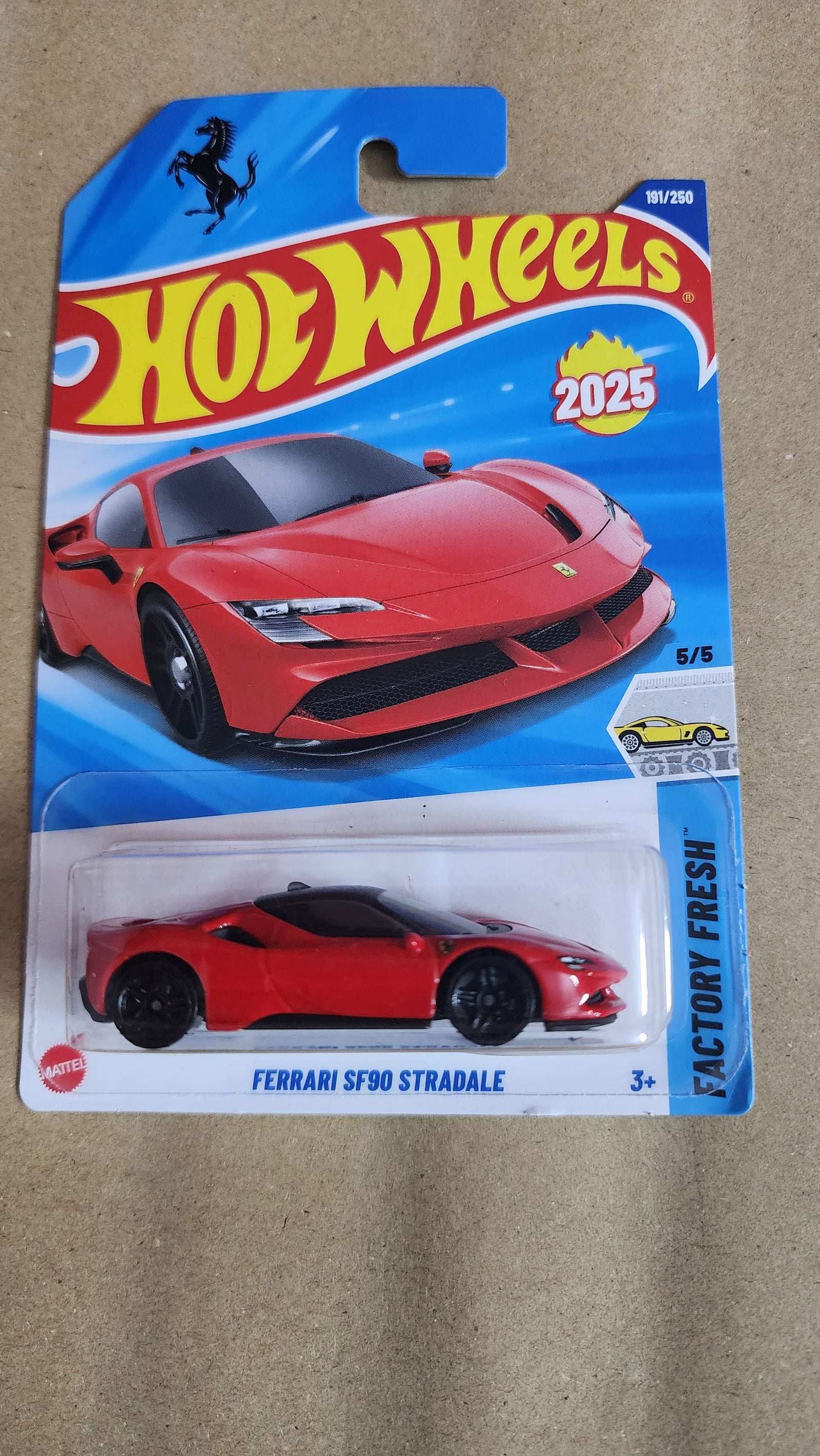 ミニカー Hot Wheels Ferrari SF90 Stradale RC Hot Wheels Ferrari SF90 Stradale Red #191 Mainline 2025 Case