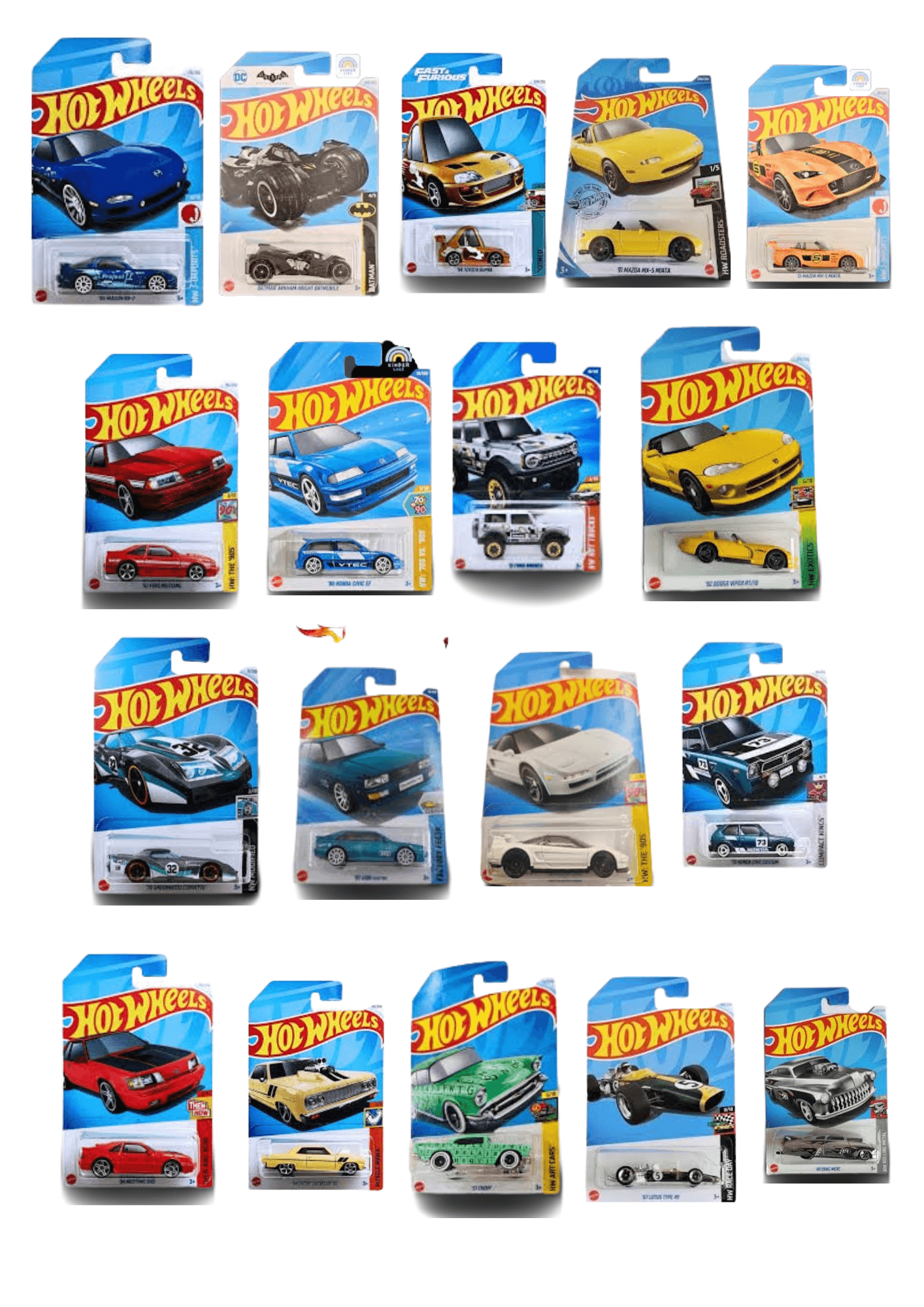 Hotwheels Assorted : Pack of 8 Mainlines - Zoomsters India