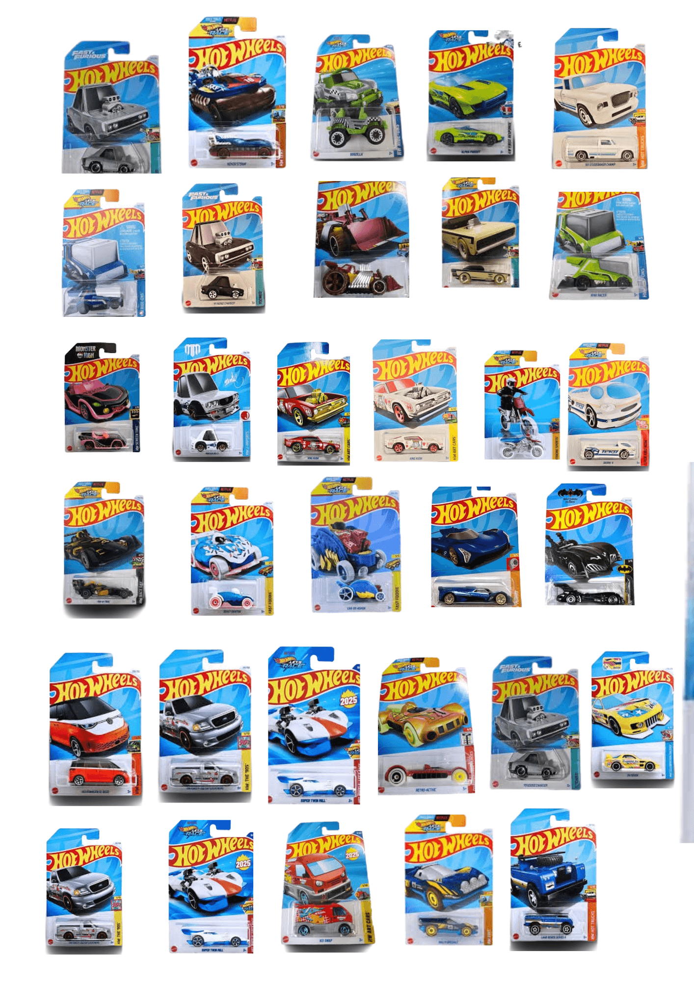 Hotwheels Assorted : Pack of 8 Mainlines - Zoomsters India