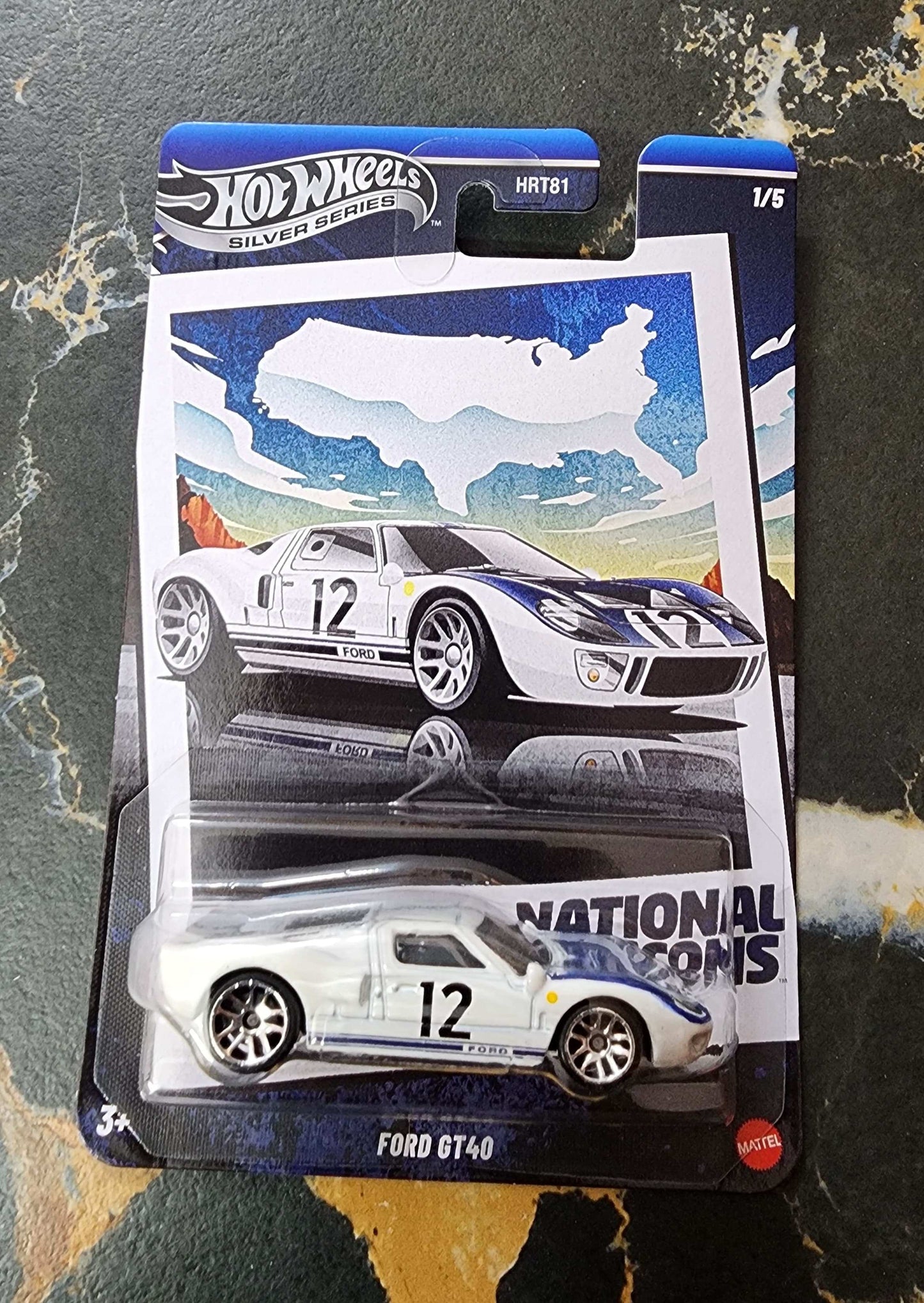 Hot Wheels National Icon (Silver Series ) : Ford GT40