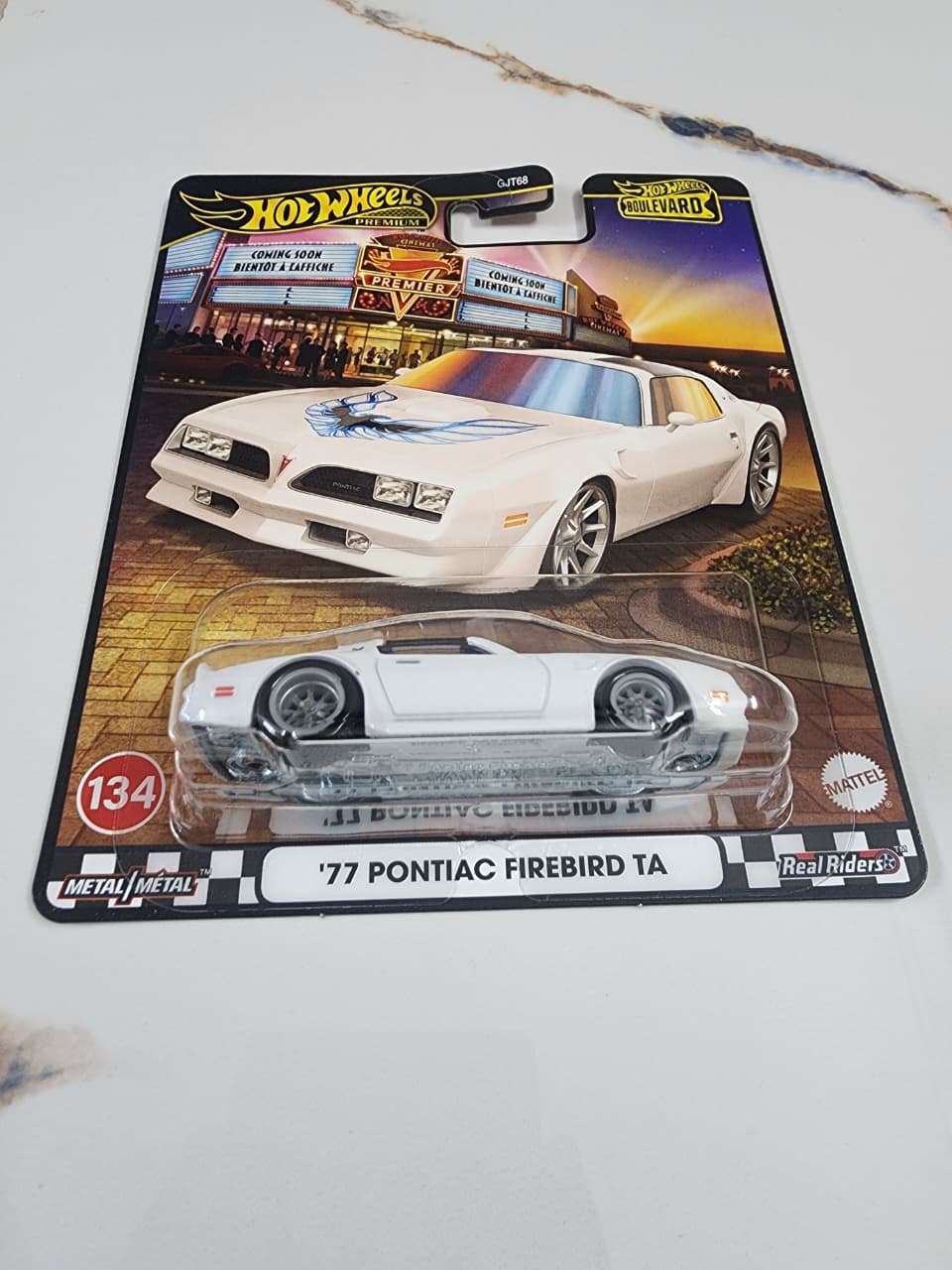 Hot Wheels Premium Boulevard '77 Pontiac Firebird TA – Die-Cast Muscle Car Collectible 1:64 Scale