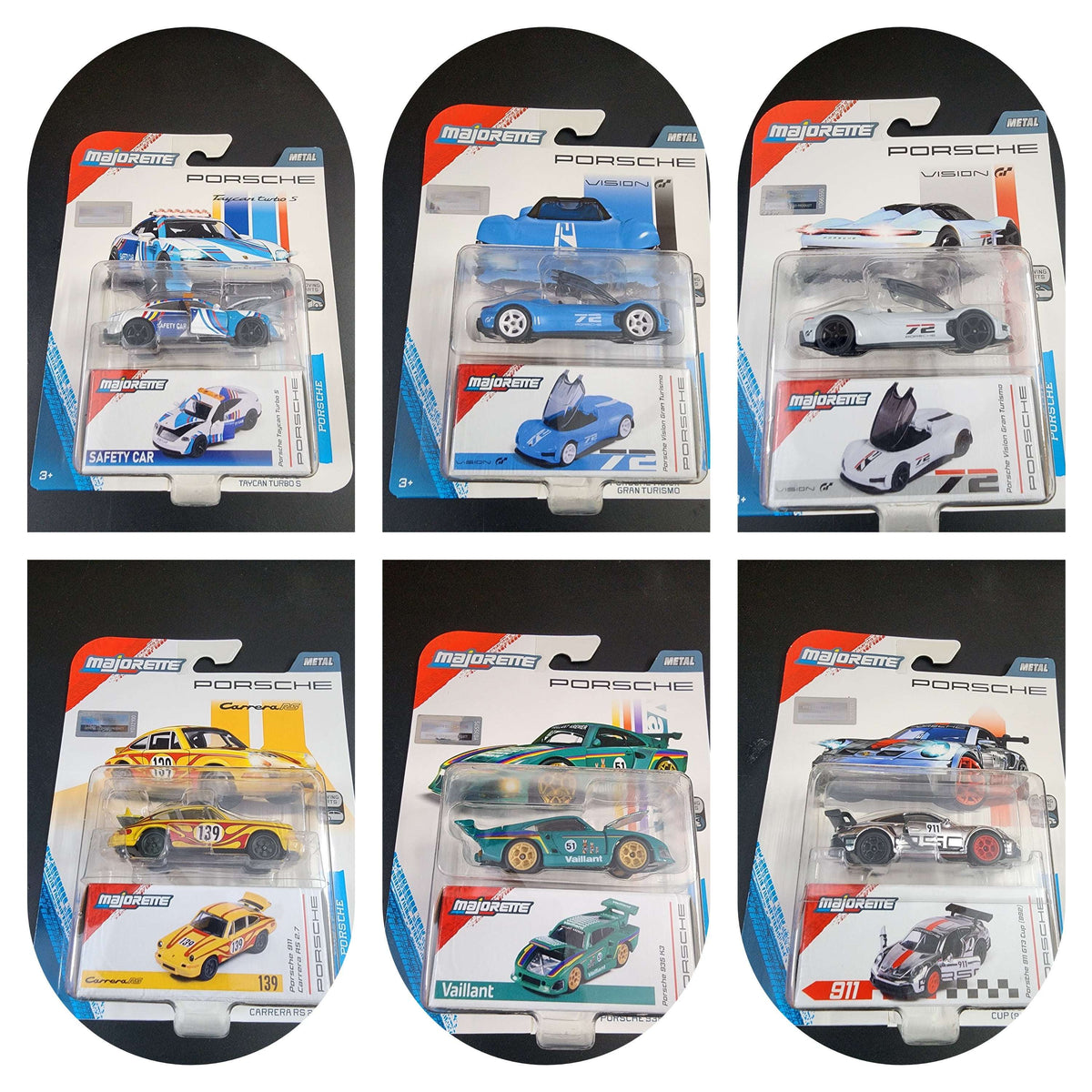 Majorette Porsche Edition Set of 6