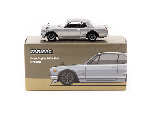 Tarmac Works Nissan Skyline 2000 GT-R ( KPGC10) Silver ( GLOBAL64 T64G-043-SL)