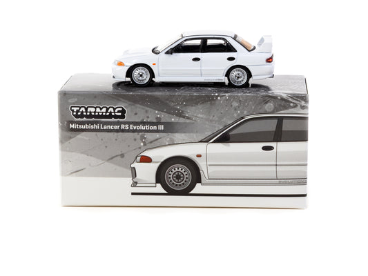 Tarmac Works: Mitsubishi Lancer Evolution III White Lamley Special Edition - (GLOBAL64 T64G-050-RS)