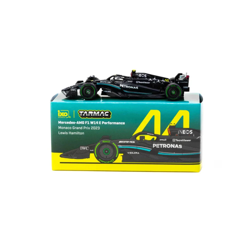 Tarmac Works 1/64: Mercedes -AMG F1 W14 E Performance Monaco Grand Prix 2023 Lewis Hamilton - X iXO T64G-F064-LH2