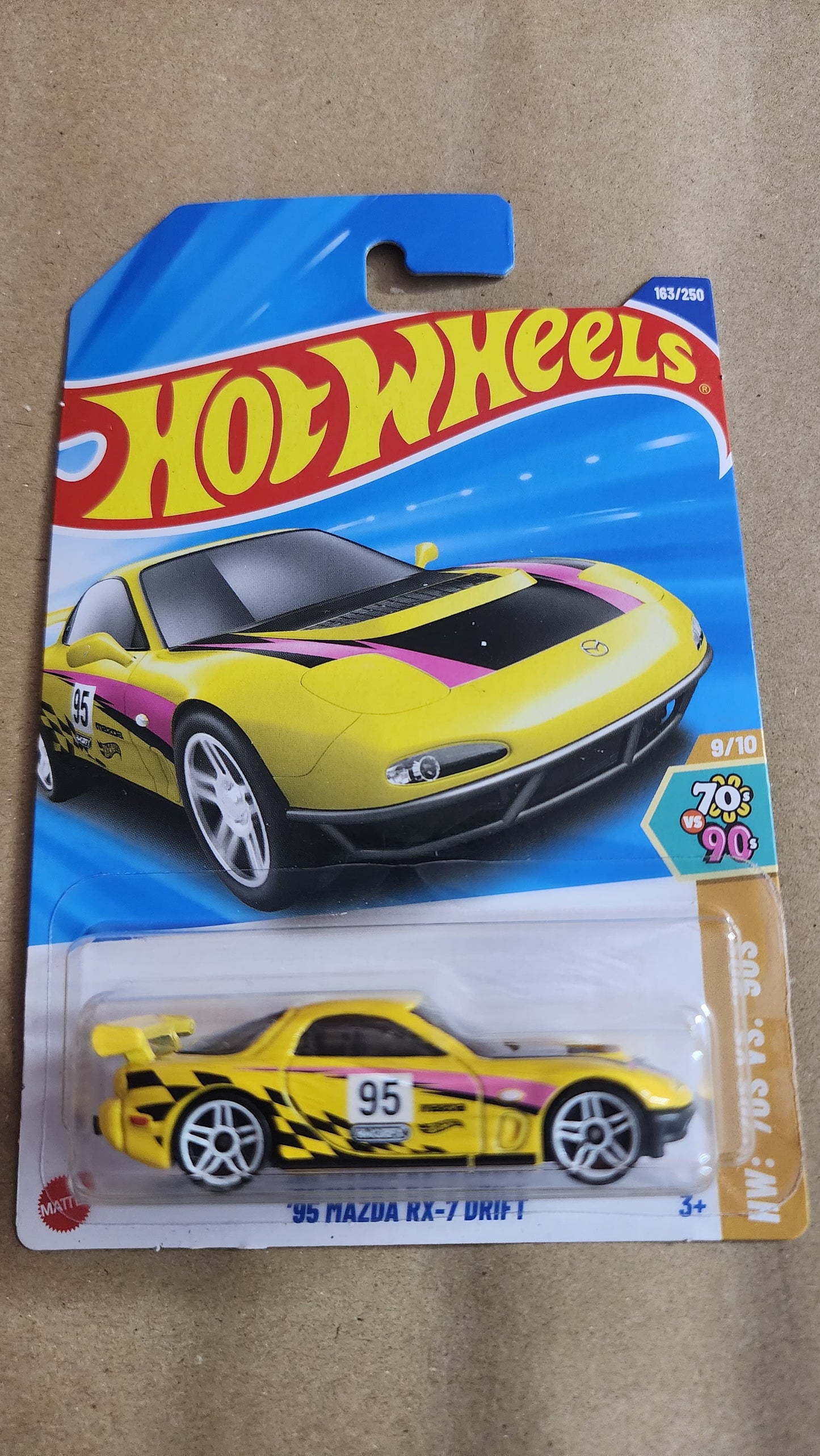 Hot Wheels 95 Mazda RX7 Drift (Yellow)
