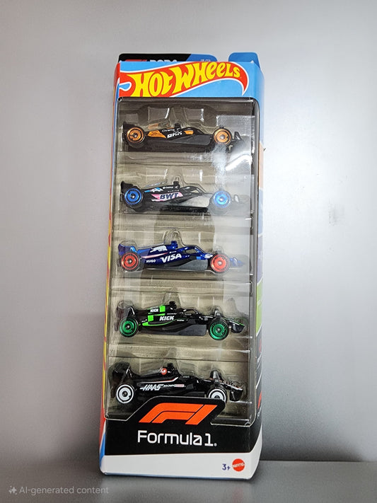 Hot Wheels 2024 F1 & 2025 HW Motor Show - Dual 5-Pack Bundle!