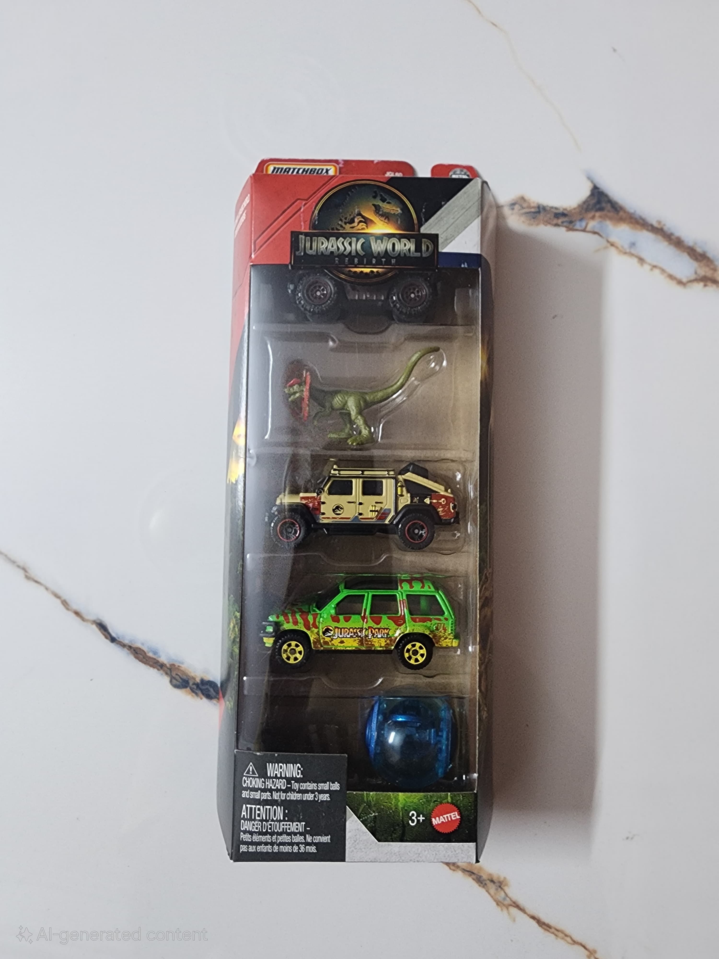 Matchbox Jurassic World: Rebirth 5-Pack (Dilophosaurus Edition)