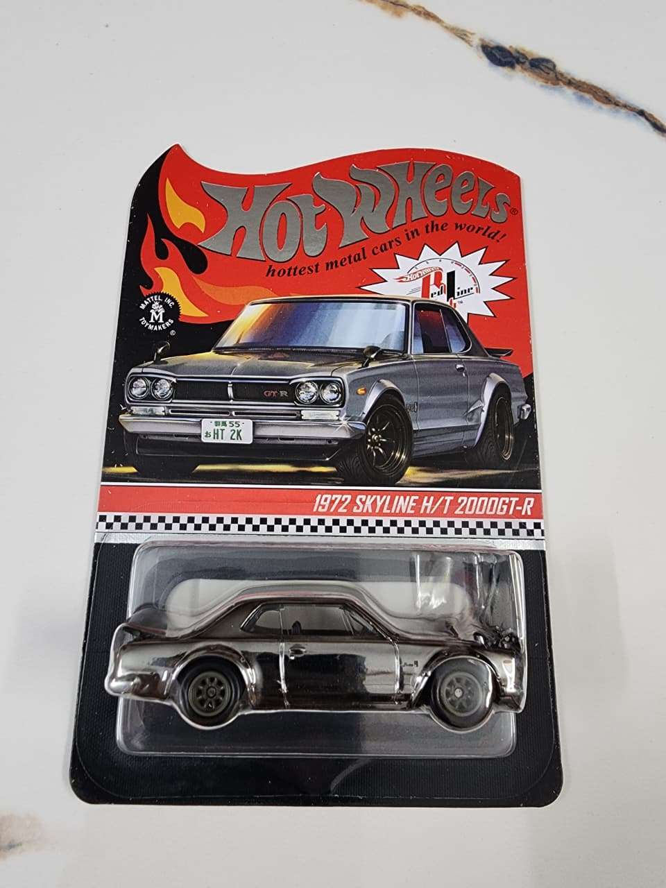 1972 Skyline HT 2000GT-R ハコスカ Hot Wheels RLC : 1972 Skyline H/T 2000GT-R (Grey) (With Free Card