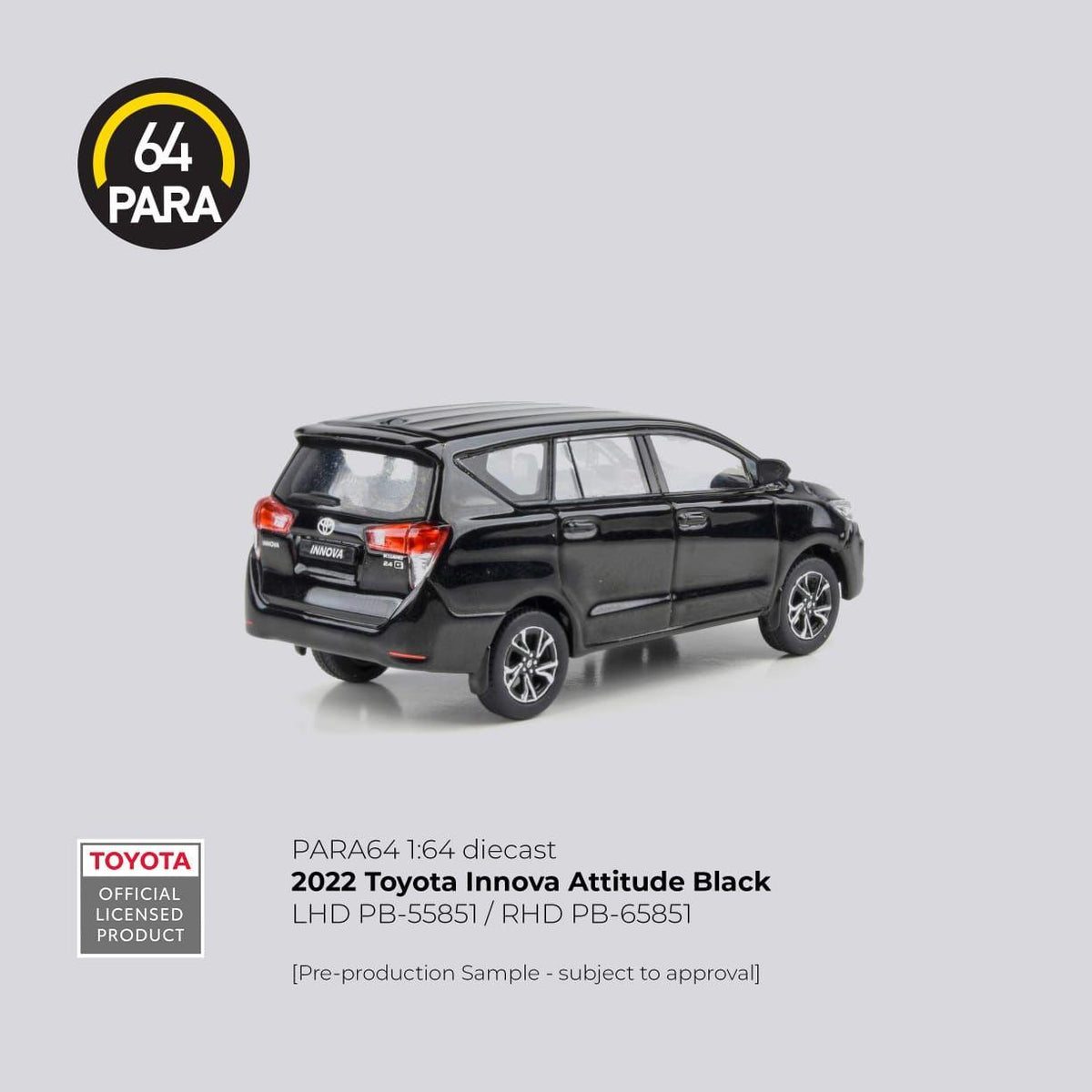 PARA64: 2022 Toyota Innova Attitude (Black) - Zoomsters India