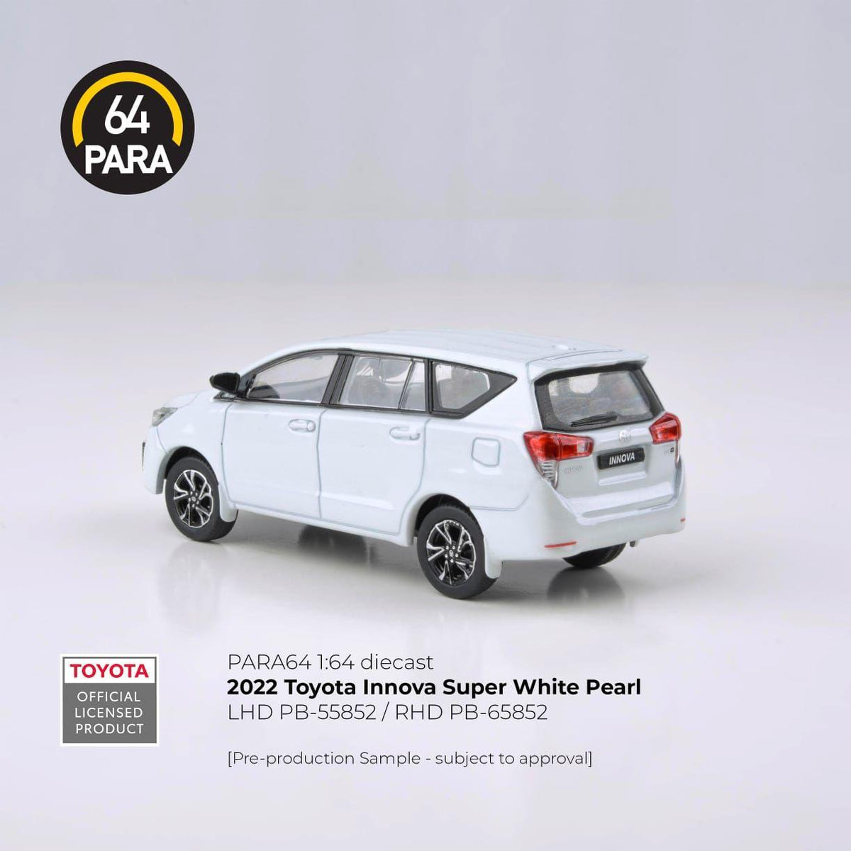 PARA64: 2022 Toyota Innova Attitude (Super White Pearl) - Zoomsters India