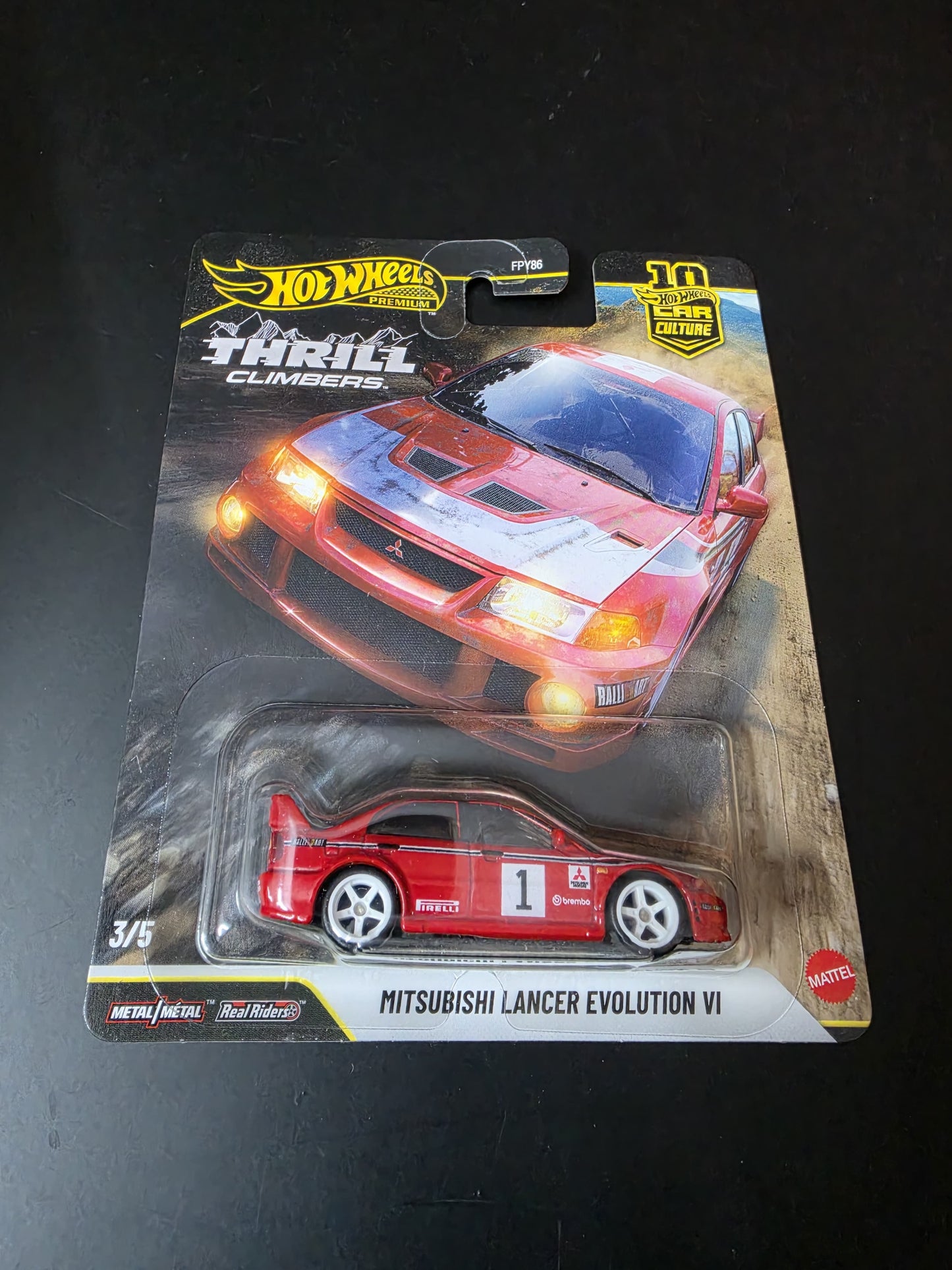 Hot Wheels Premium Mitsubishi Lancer Evolution VI Thrill Climbers | Imported Diecast