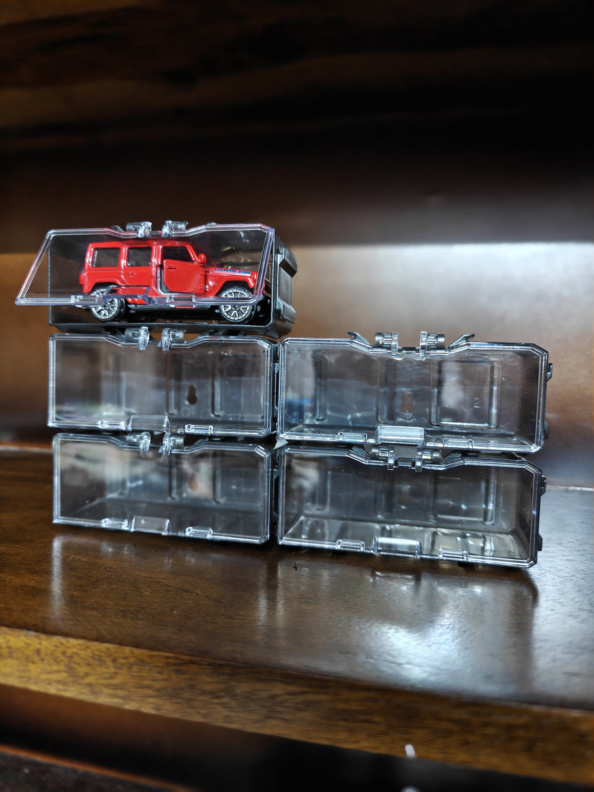 Smoked Diecast Cars Storage Case Plastic 1/64 Scale ( Cars shown in the images are not included, contains only 1 Diecast Storage Case ) - Zoomsters India
