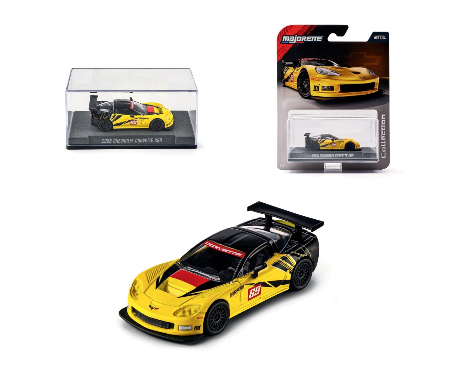 Majorette Collection Edition Combo set :1965 Shelby GT350 & 2005 Chevrolet Corvette C6 R
