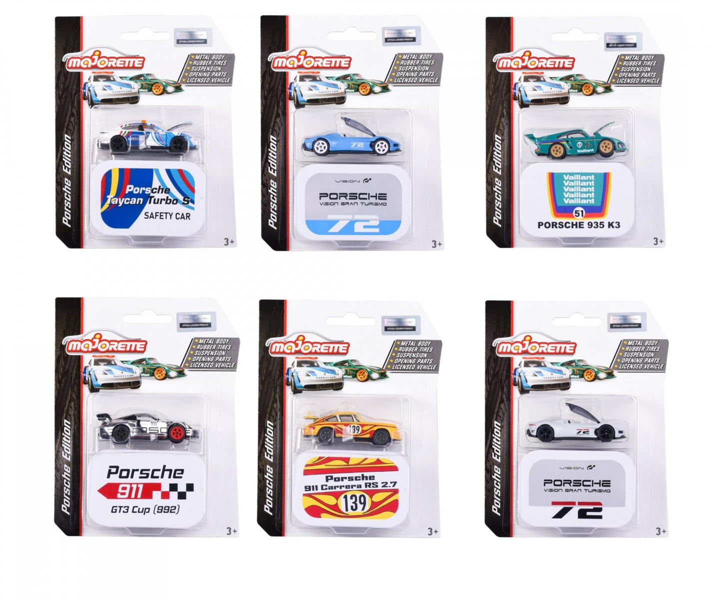 Porsche Deluxe Assortment, 6-asst.