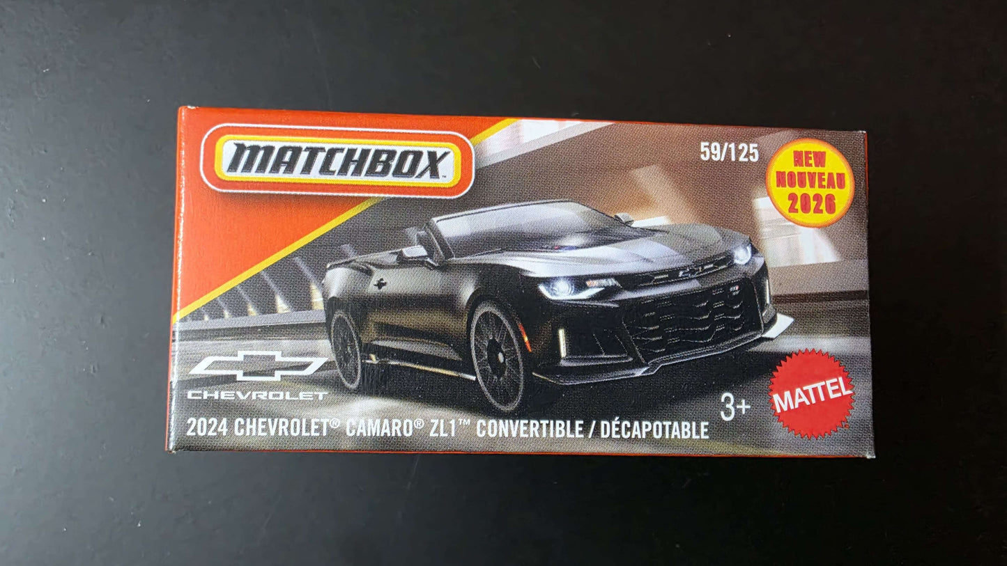 Matchbox: 2021 Chevrolet Camaro ZL1 Convertible / Decapotable