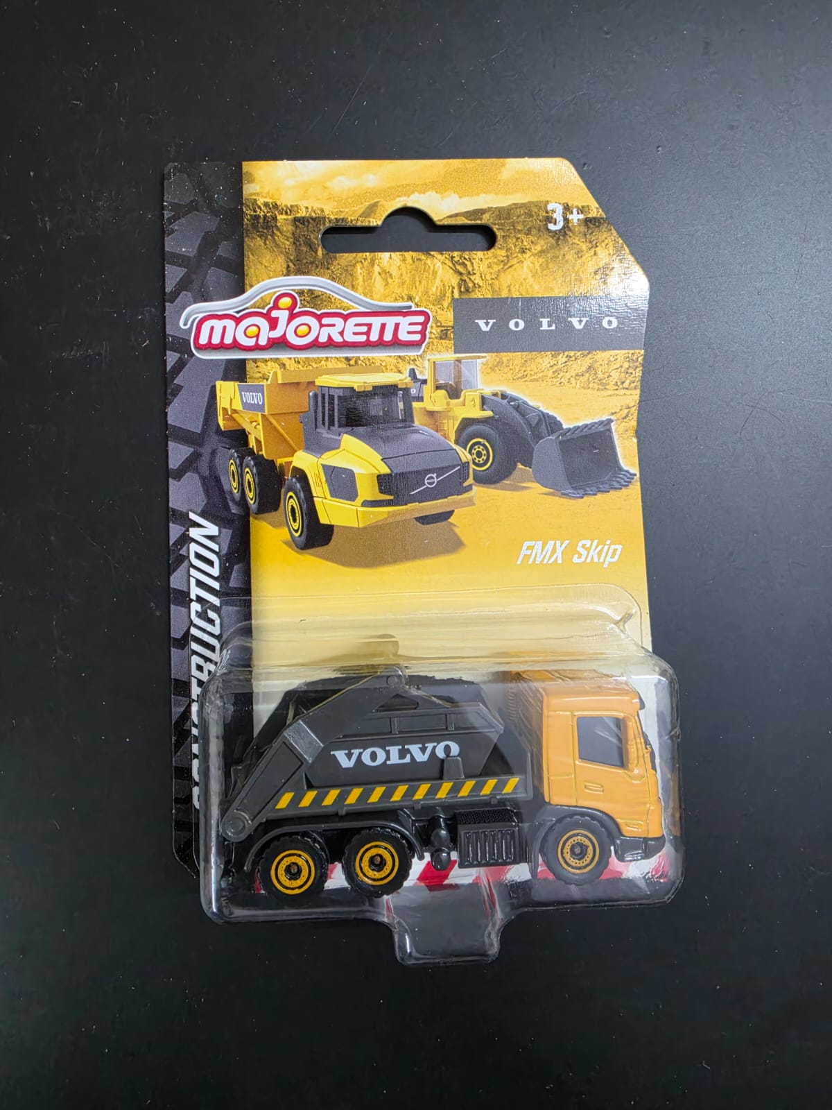 Majorette Volvo FMX Skip Diecast Construction Vehicle
