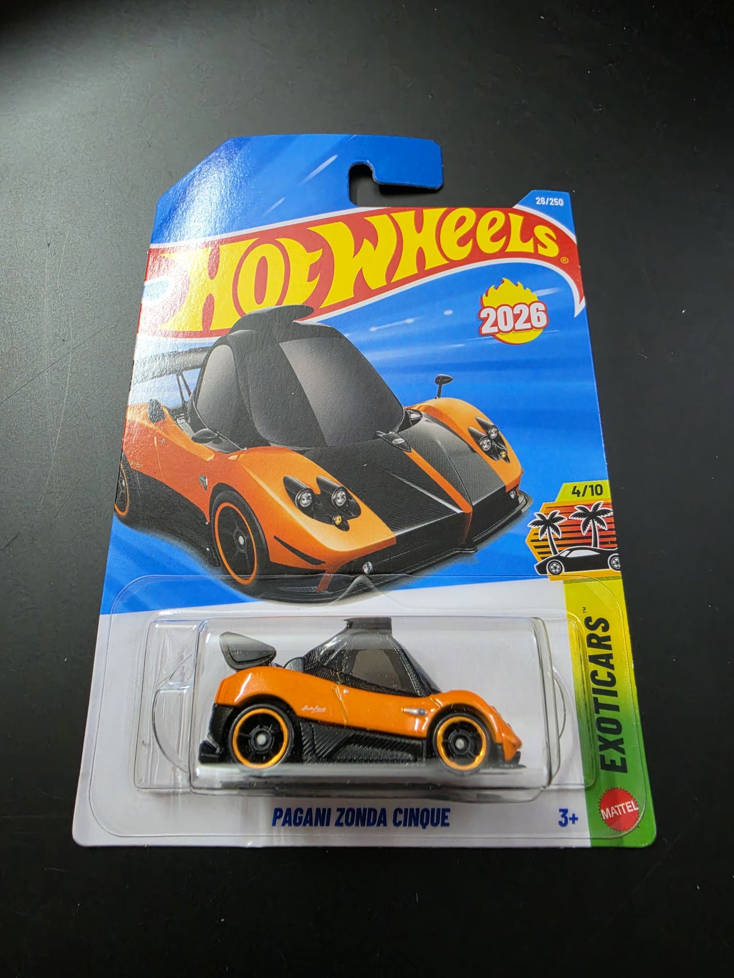 Hot Wheels Mainline G Case 2026 : Pagani Zonda Cinque (Orange/Black)
