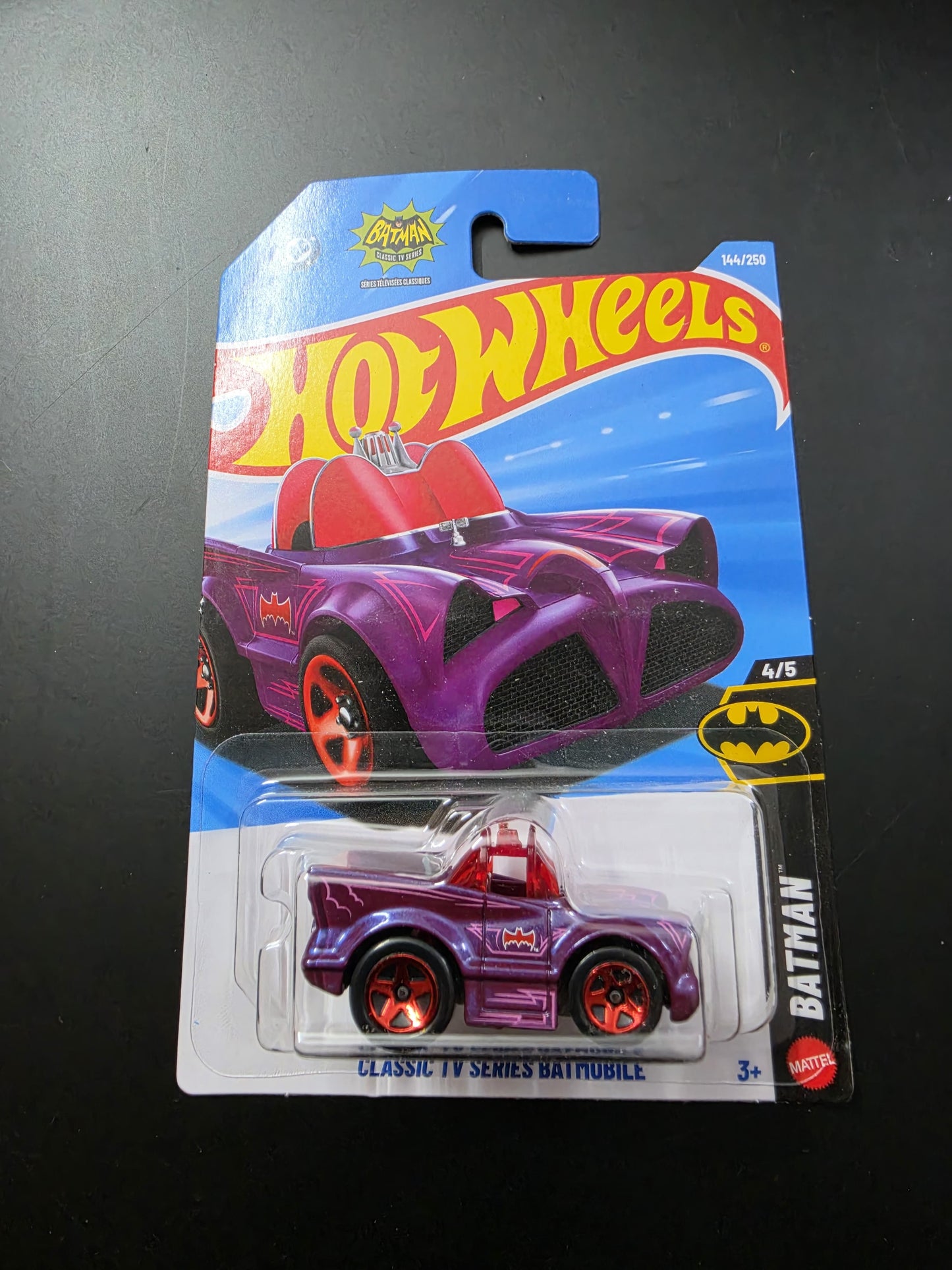 Hot Wheels Mainline G Case 2026: Classic TV Series Batmobile (Purple/Red)