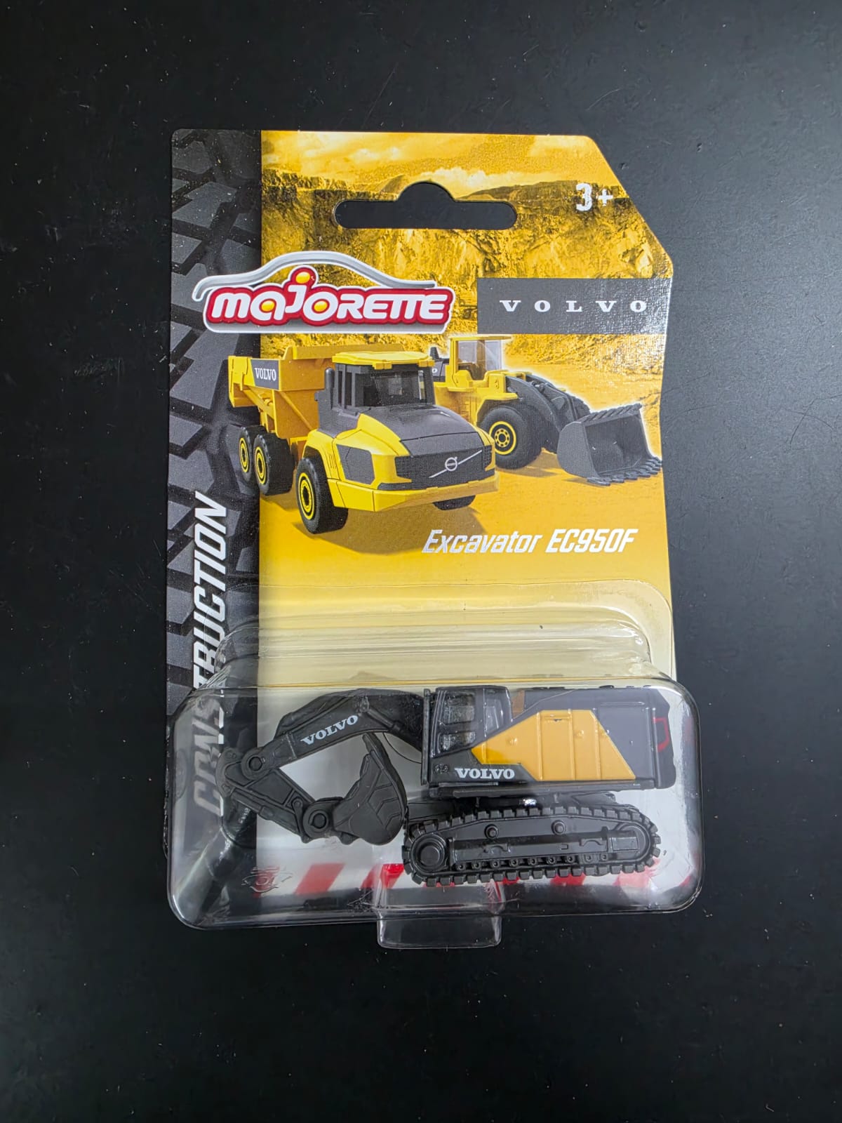 Majorette Volvo EC950F Excavator Diecast Construction Vehicle