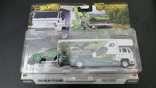 Hot Wheels Premium Team Transport 2026 | Full Set of 3 | Porsche 911 GT3 R (992)-Fleet Flyer | Rob'N Pinks - 17 Ford F-150 Raptor| 89 Porsche 944 Turbo- 2008 Porsche Cayenne |