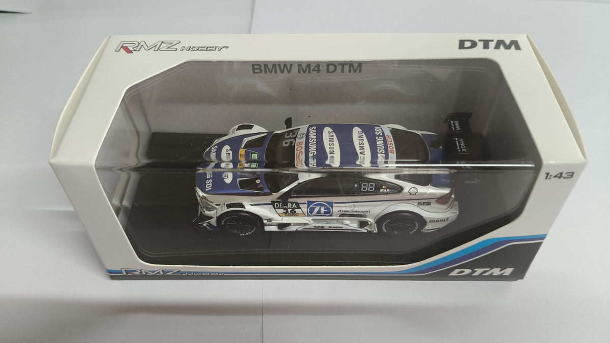 RMZ DTM 1:43 Scale (4.5inches) Die Cast Scale Model BMW M4 (Samsung) DTM 2017 #36 - Zoomsters India