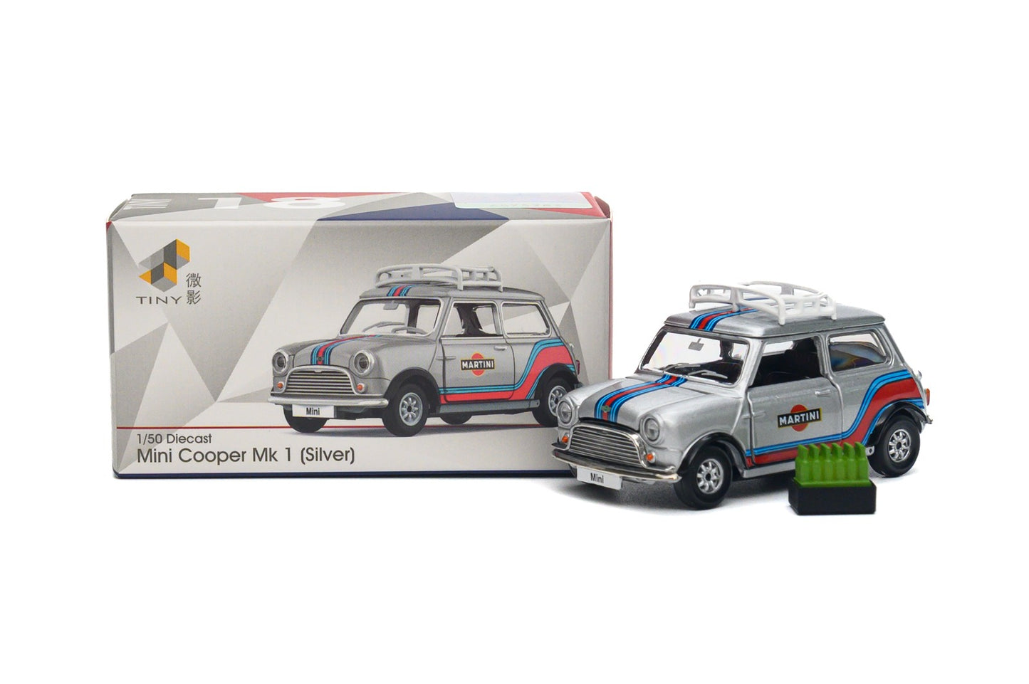 Tiny City Diecast Model Car 1:50 scale- Mini Cooper MK1 (Silver) MINI0023 - Zoomsters India