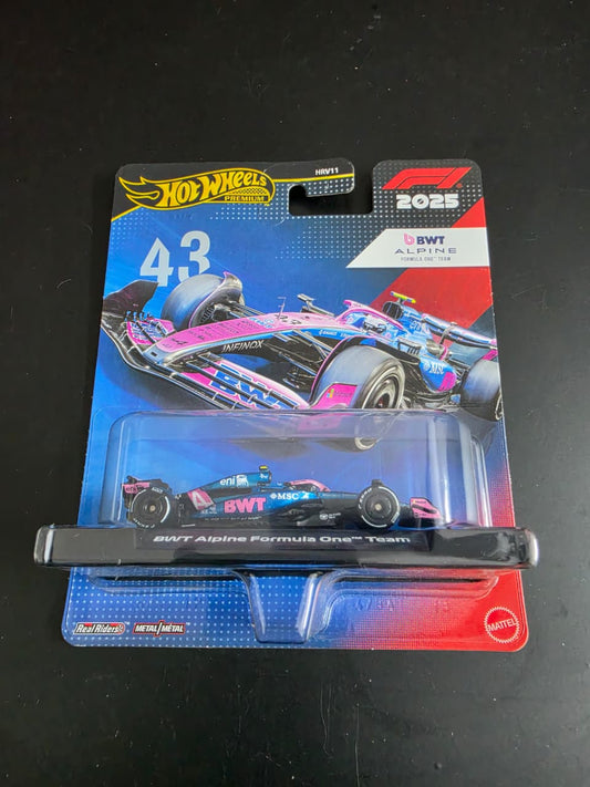 Hot Wheels Premium Formula 1 2026 pack of 2 - BWT Alpine Formula One team #43 and Scuderia Ferrari HP #16