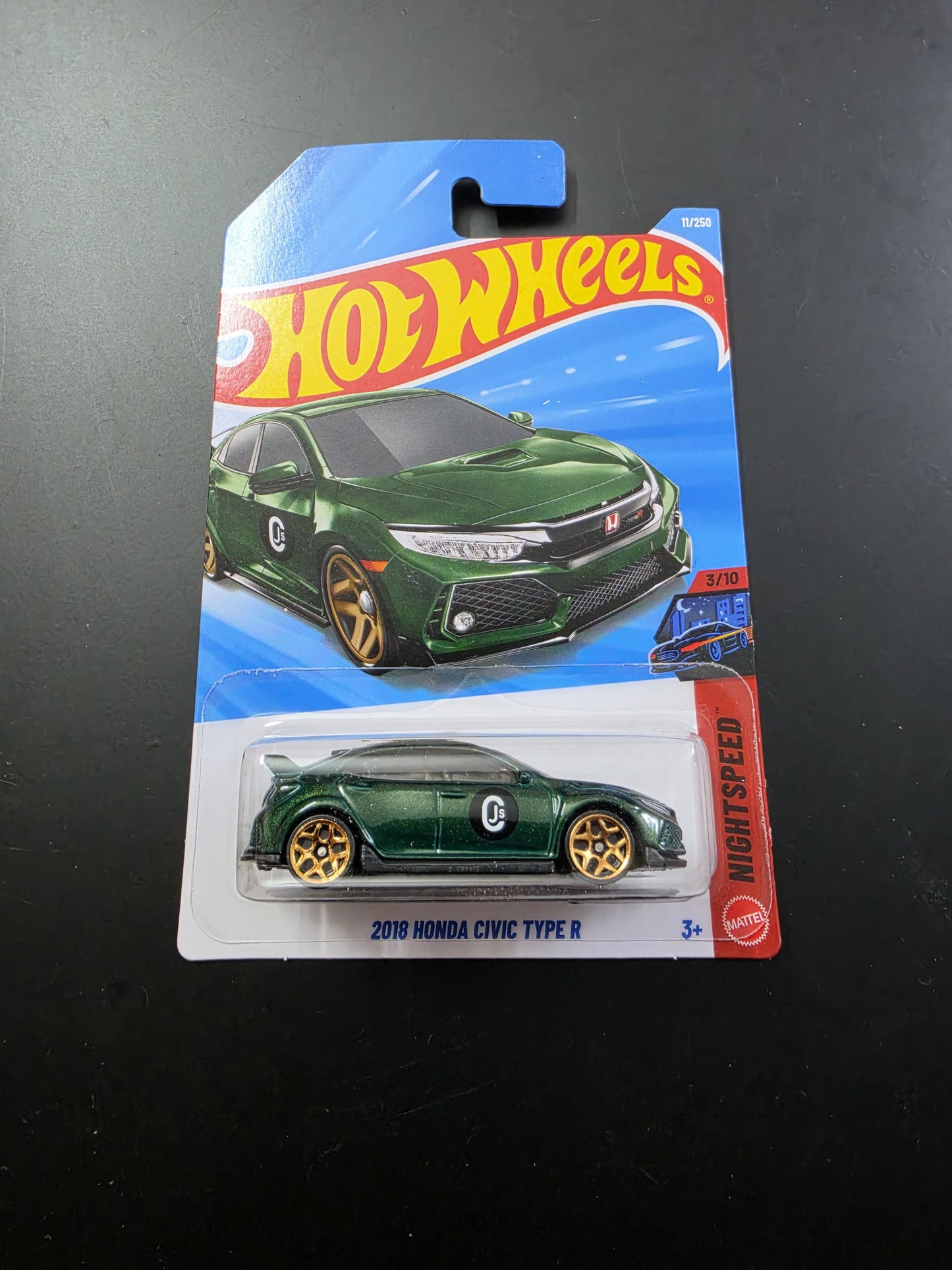 Hot Wheels Mainline G Case 2026: 2018 Honda Civic Type R (Emrald Green)