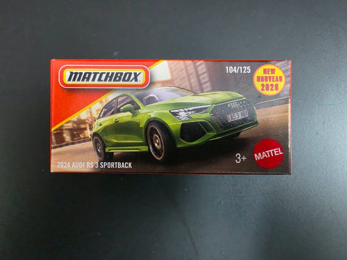 Matchbox Mainline Box edition 2026 : 2024 Audi RS 3 Sportback