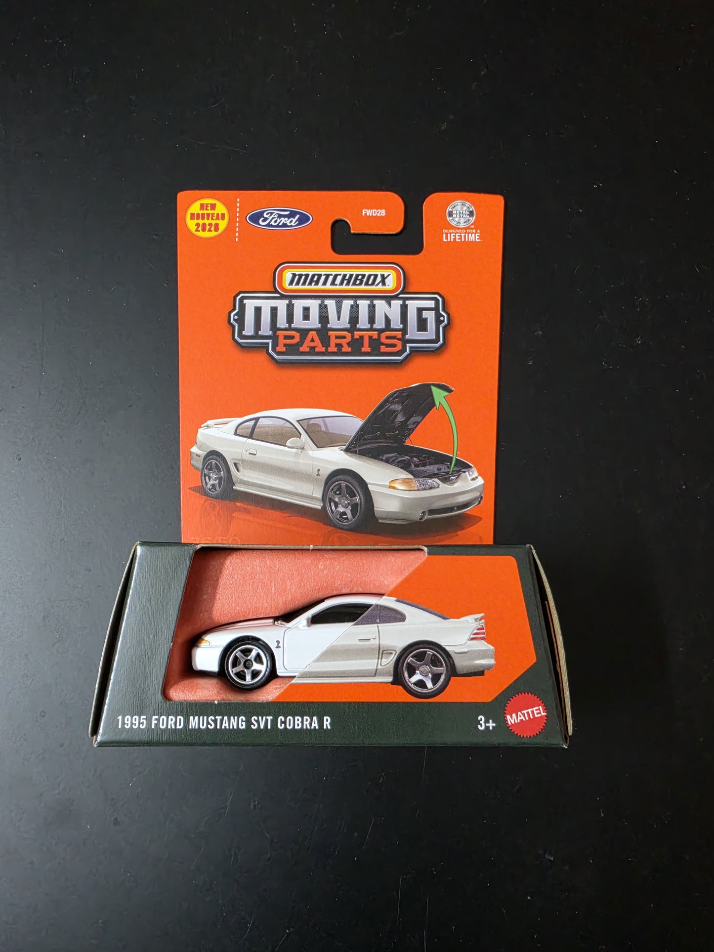 Matchbox Moving Parts 2026 : 1995 Ford Mustang SVT Cobra R