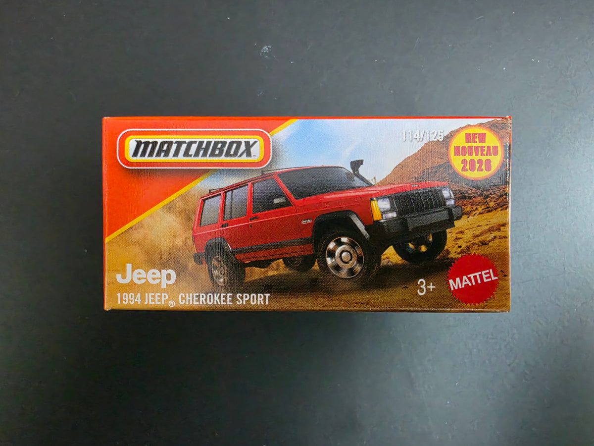 Matchbox Mainline Box edition 2026 : 1994 Jeep Cherokee Sport