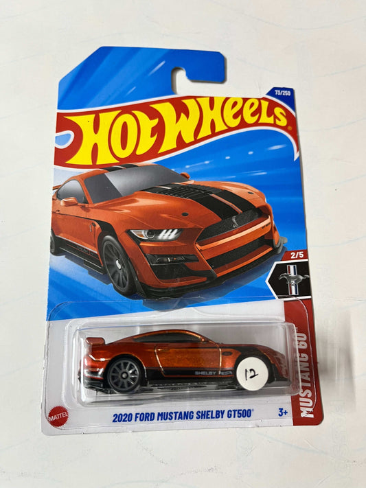 Imported Hot Wheels Mainline 2020 Ford Mustang Shelby GT500 Die-cast Car 1:64 Scale Collector Model