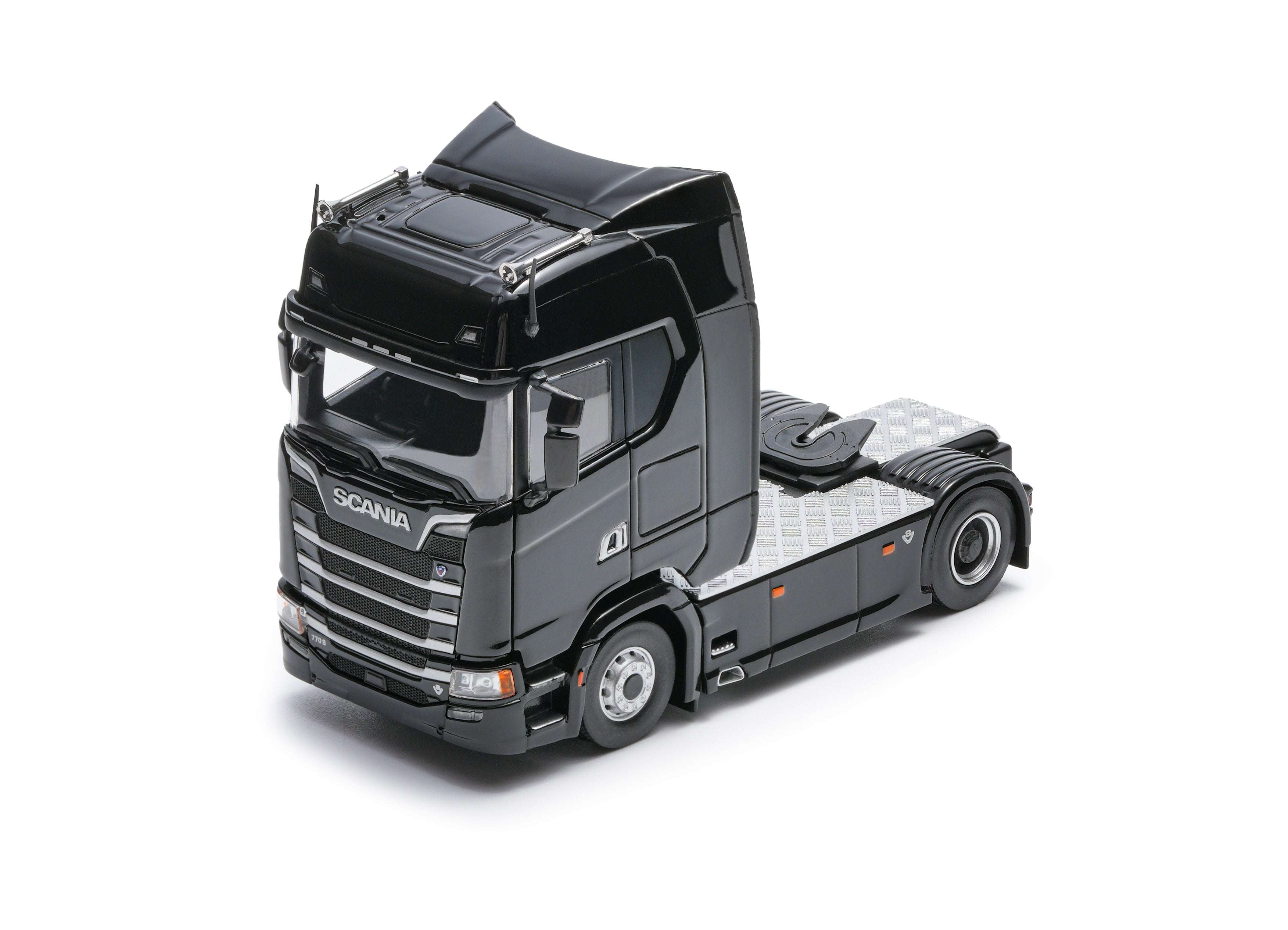 Massdi 1:64 Scania 770S- Black SCN1102 with Massdi 1:64 Eight-Axis