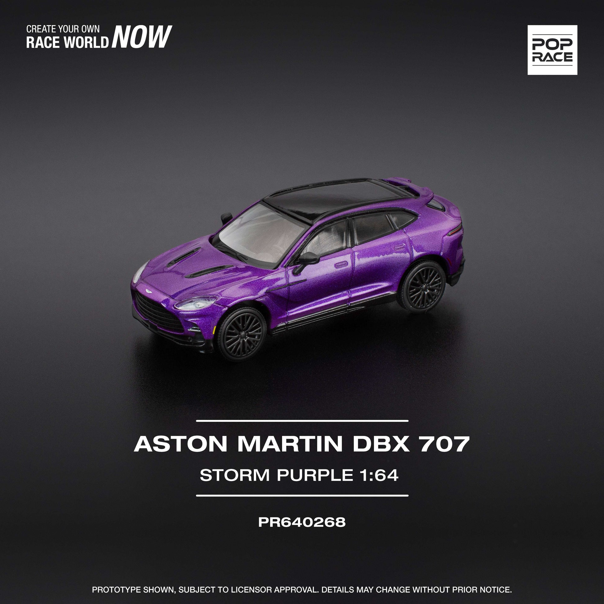POP RACE Aston Martin DBX 707 Storm Purple