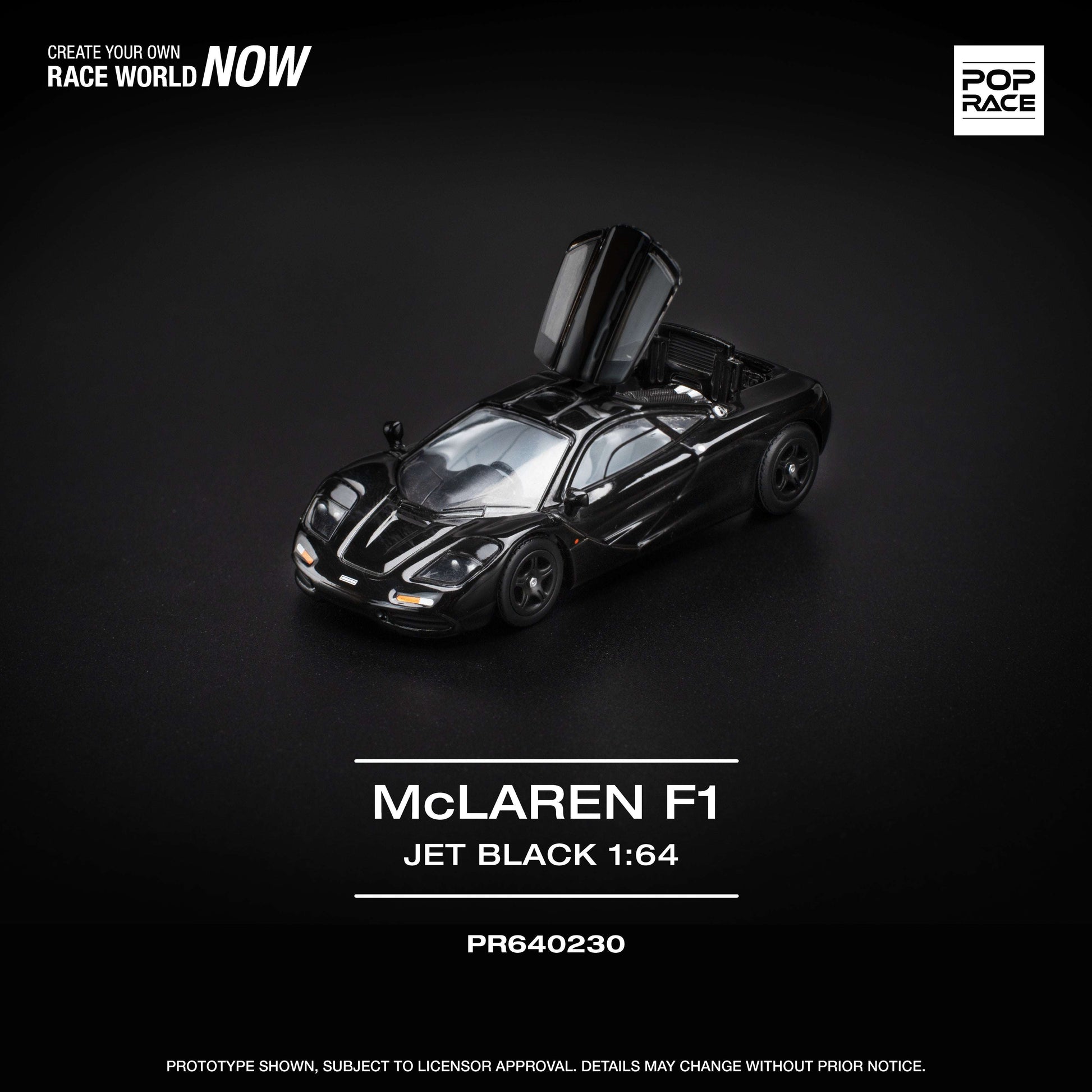POP RACE McLaren F1 Jet Black