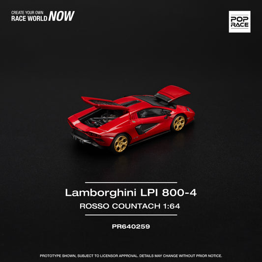 POP RACE Lamborghini Countach LPI800-4 ROSSO
