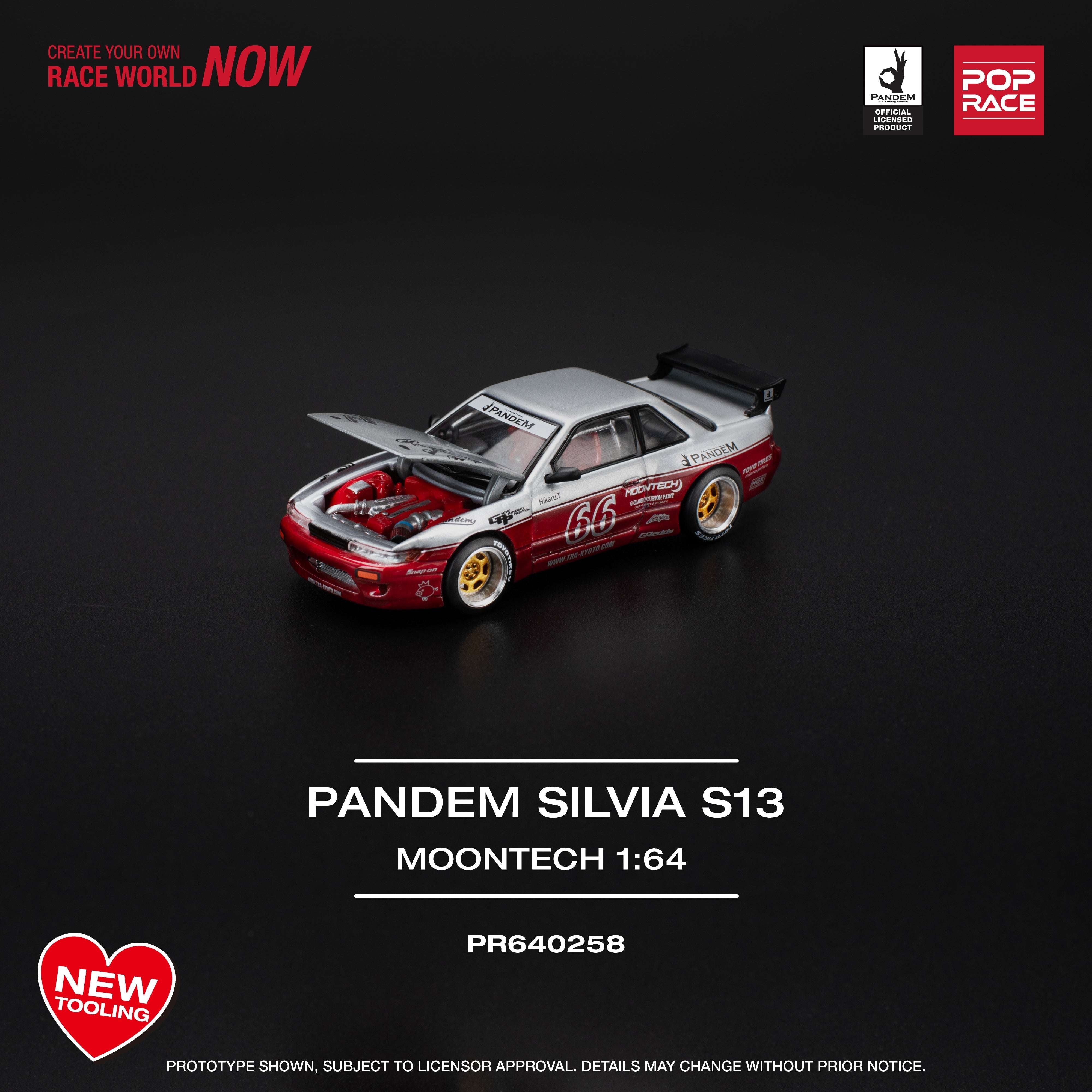 POP RACE Pandem S13 Moontech Red – Zoomsters India