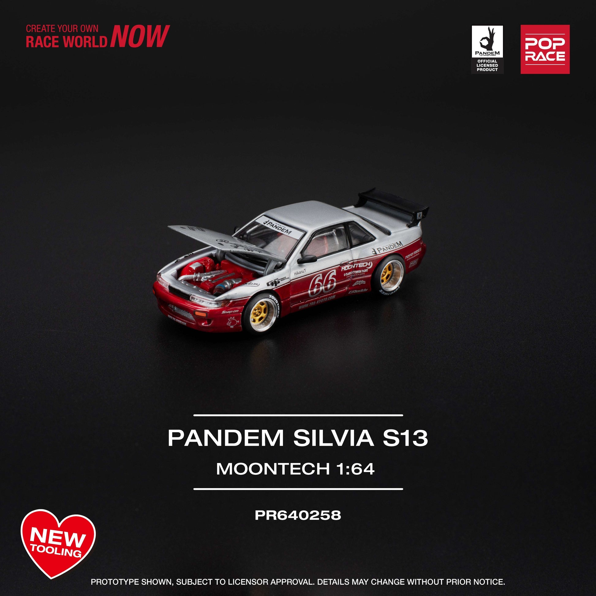 POP RACE Pandem S13 Moontech Red