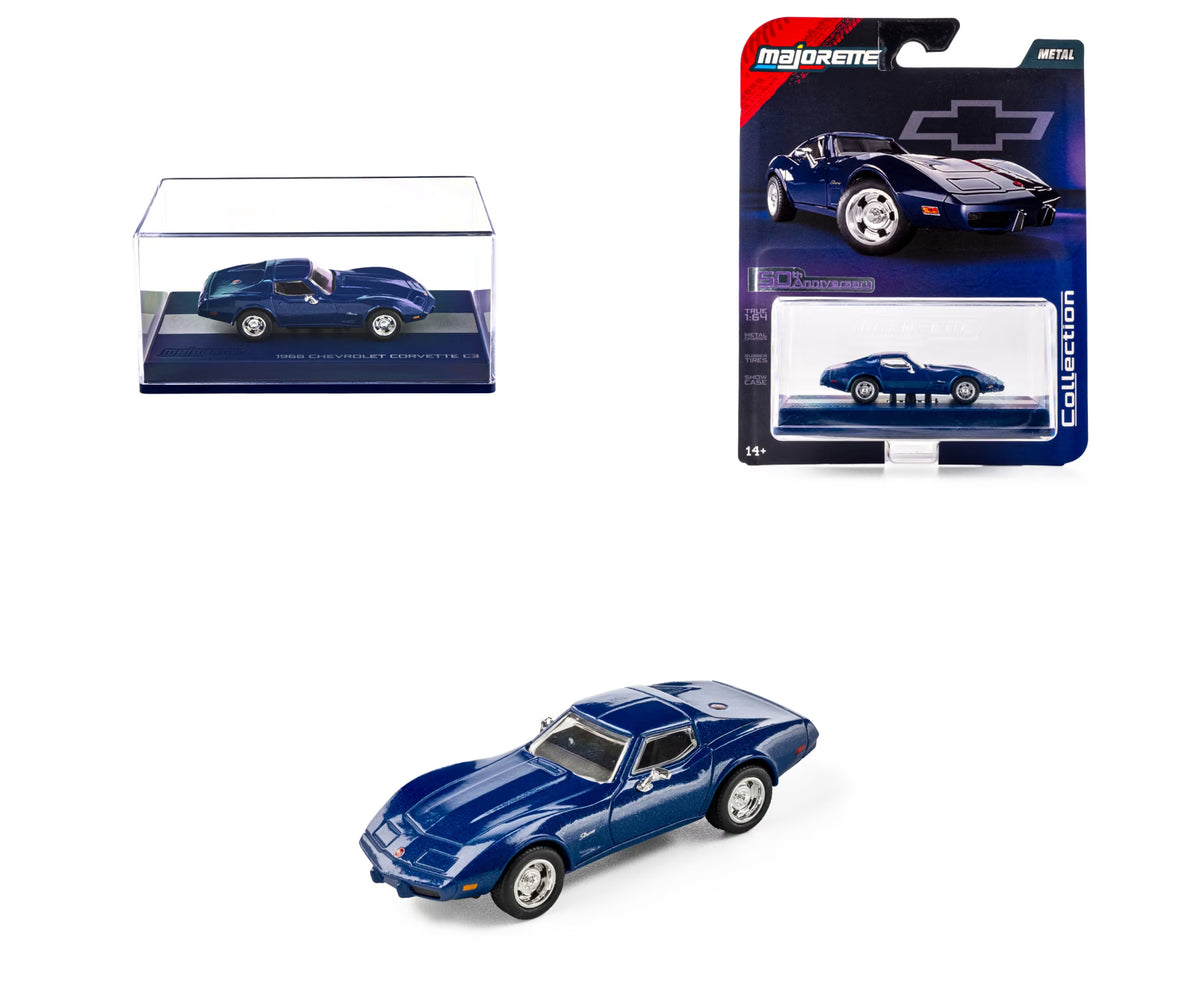 Majorette Collection Edition Set : 2005 Bugatti Veyron 16.4 Super Sport and 1976 Chevrolet Corvette Stingray