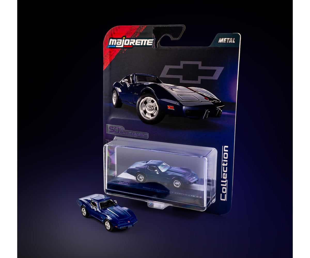 Majorette Collection Edition Set : 2005 Bugatti Veyron 16.4 Super Sport and 1976 Chevrolet Corvette Stingray