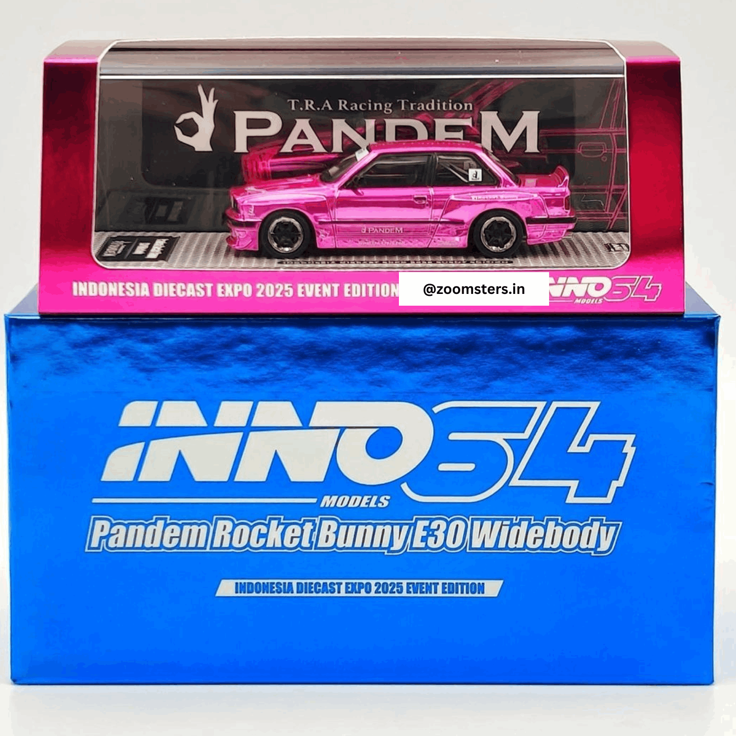 INNO64 BMW E30 Widebody “Pandem Rocket Bunny" | Pink Chrome Chase | 2025 Indonesia Diecast Expo (IDE-XII)