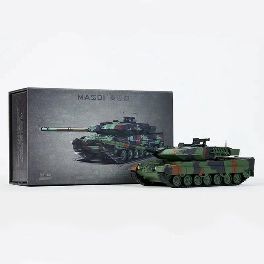 Massdi 1:64 Leopard 2A6 Aging Version -NATO Tricolor Camouflage MS1707 - Zoomsters India