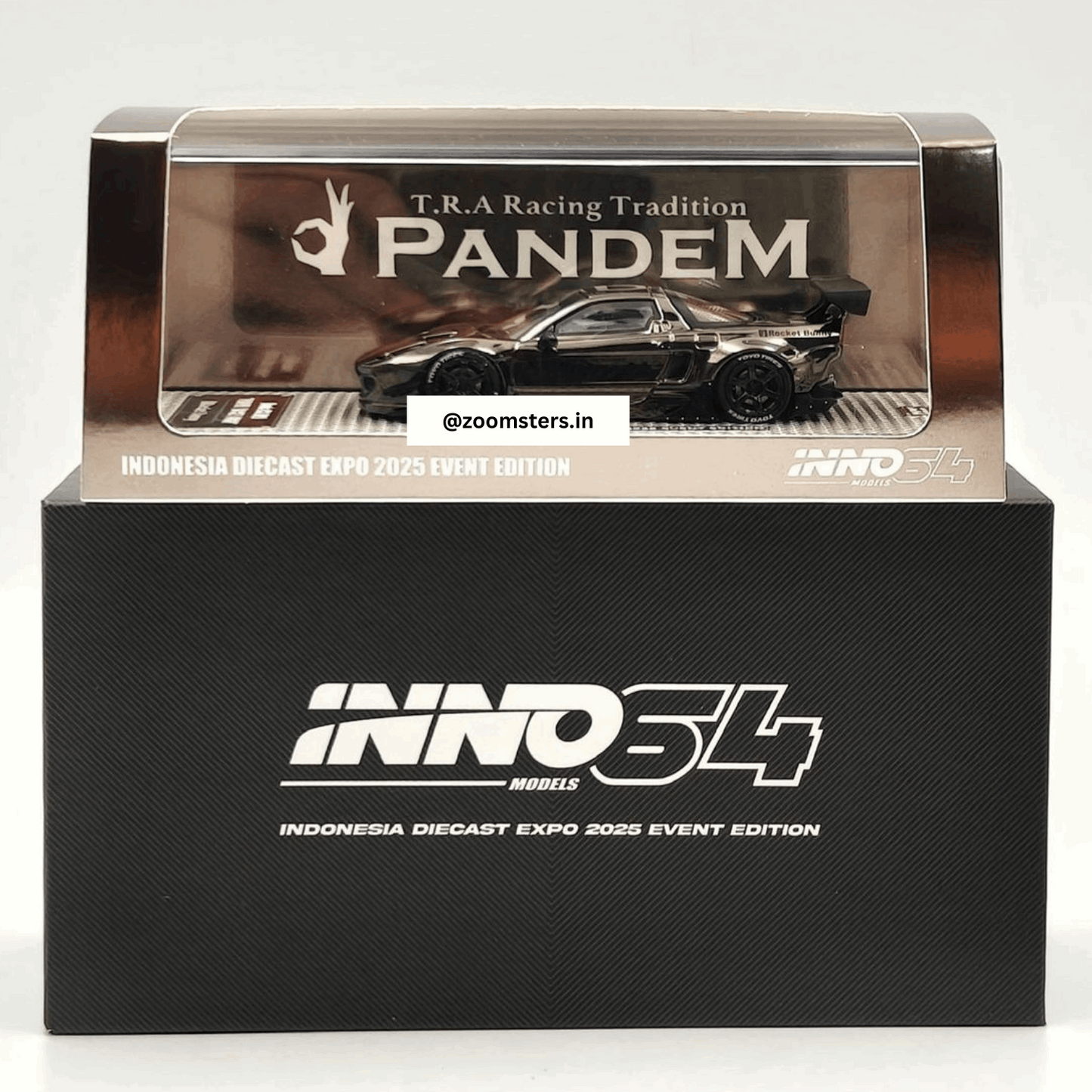INNO64 Honda NSX (NA1) “Pandem Rocket Bunny” | Chrome Black Chase | 2025 Indonesia Diecast Expo (IDE-XII)