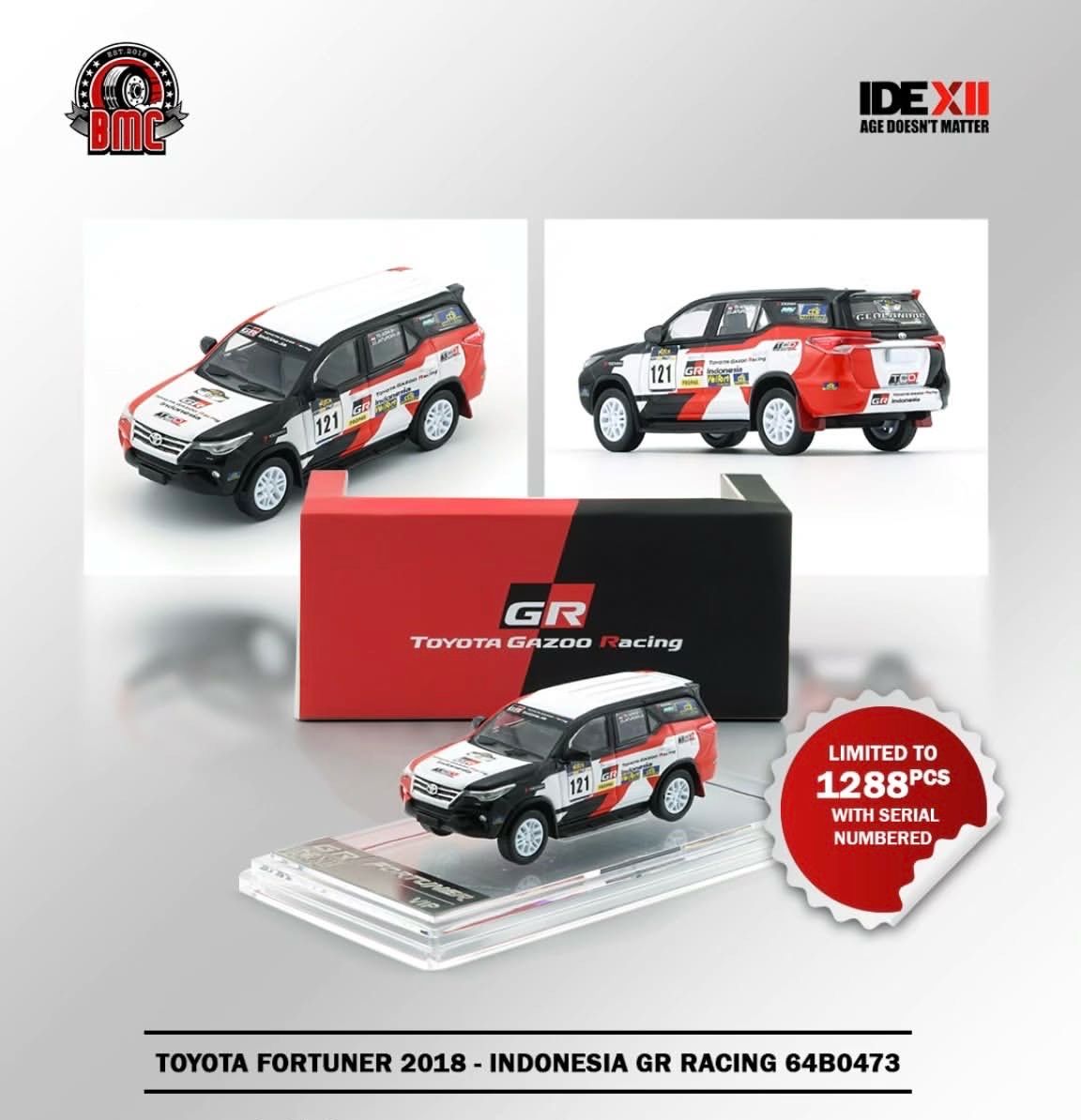 BMC Model Toyota Fortuner 2018 Indonesia GR Racing | 2025 Indonesia Diecast Expo (IDE-XII)